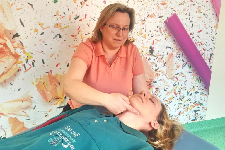 Małgorzata Steuer podczas turnusu logopedycznego